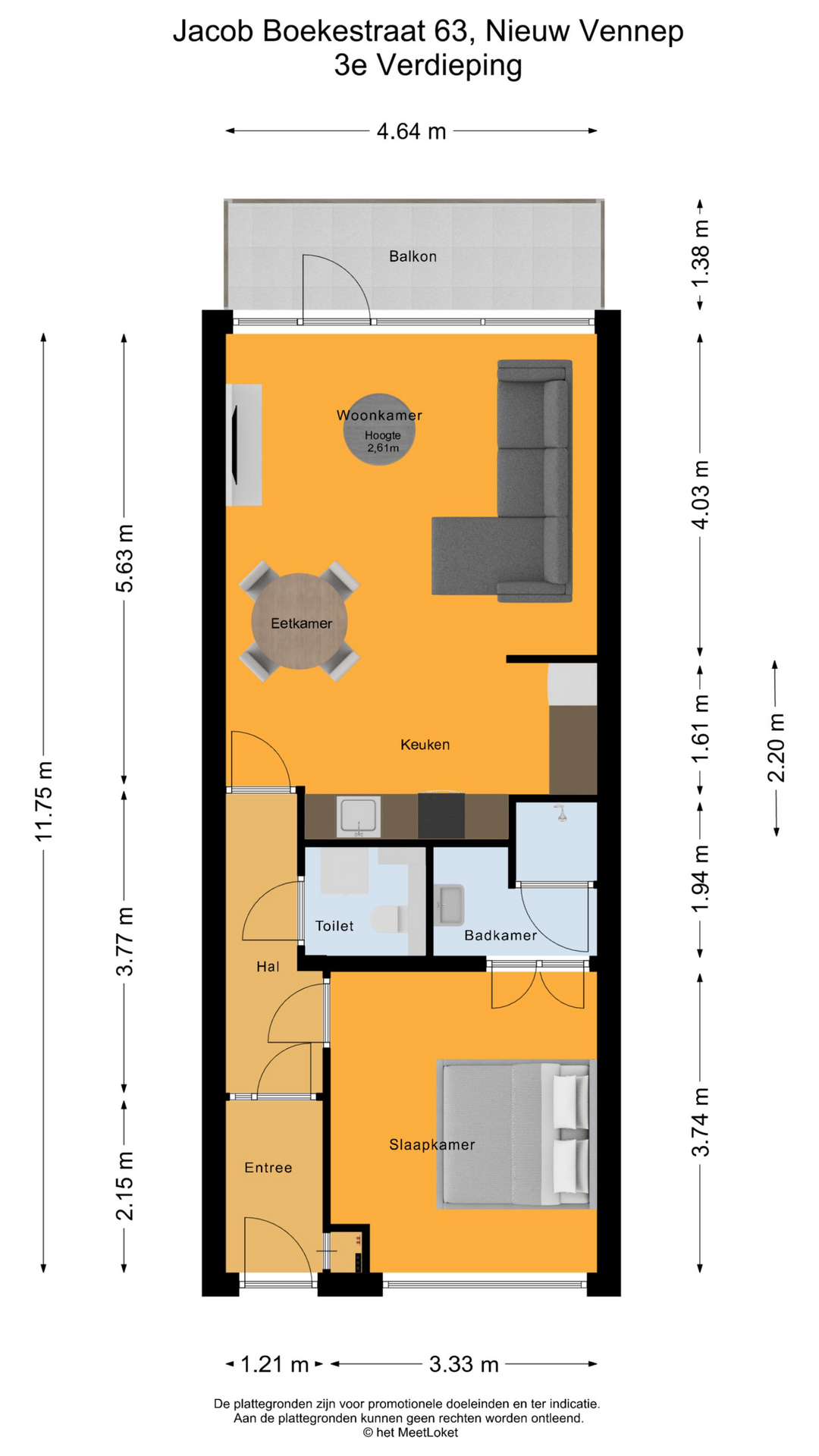 Jacob Boekestraat 63 , 2152 AE Nieuw-vennep map
